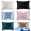 Whole- 100% nature mulberry Silk pillowcase zipper pillowcases pillow case for healthy standard queen king multi260Z