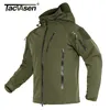 남자 재킷 Tacvasen windproof winter winter fleece 안감 후드 mens 방수 Softshell Army Jacket Coat 군사 전술 재킷 아웃복 hik 230721