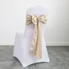 Schärpen 10/50/100 teile/los Satin Stuhl Schärpen Bogen Hochzeit Stuhl Knoten Band DIY Krawatten Für Party Event el Bankett Stuhl Dekorationen 230721