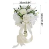 Fiori decorativi Bouquet da sposa per la sposa Fiore artificiale da sposa Decorazione a mano 69HF