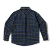 Männer Casual Hemden Herbst Plaid Woolen Langarm Hemd Männer Mode Japanische Retro Übergroße Lose Jacke Mann Mantel Kleidung