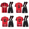 23 24 AC MILANS camisas de futebol GIROUD TOMORI IBRAHIMOVIC crianças kits de futebol 2023 2024 TONALI BENNACER REBIC Camiseta de futbol ROMAGNOLI LEAO camisa de futebol masculina