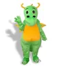 2023 Halloween Green Dinosaur Mascot Costume Najwyższa jakość Dostosuj kreskówkę Anime Postacie Rozmiar dla dorosłych rozmiar Bożego Narodzenia festiwal festiwal fantazyjna sukienka