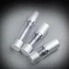 15 ml 30 ml 50 ml Lege Cosmetische Airless Fles Zilver Hervulbare Plastic Pomp Flessen voor Vloeibare Lotion Essentie