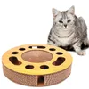 Pet Cat Scratcher Interactief Kattenkruid Speelgoed Kitten Krabben Karton met Ballen Educatief Speelgoed Draaitafel Bal dierbenodigdheden 21092262I