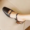 Heihaian Baotou -stijl sandalen elegante retro dikke hielschoenen 2024 zomer vierkant hoofd ondiepe mond vrouw 97