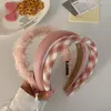 Nytt modepannband för kvinnor Cool Pink Color Headwear för Girls Lace Spong Headwear Autumn Hair Accessories