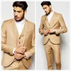 Or matin costumes de mariage beau Slim Fit hommes costumes marié Tuxedos sur mesure formel costumes de bal veste pantalon gilet Tie2577