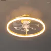 Światła sufitowe Nowoczesny luksusowy miedziany akrylowy rdzeń Nite z obrotowym wentylatorem do sali dinging el Hall/Sypialnia