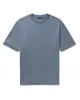 Designer män t shirt loro piana mens blå philion kashmir och siden-blandning t-shirt korta ärmar toppar sommar t-shirt