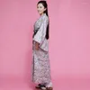 Vestuário étnico Feminino Yukata Feminino Haori Japão Gueixa Traje Obi Vestido Nacional Quimono Japonês Tradicional Cosplay TA505