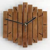 壁時計素朴なヨーロッパスタイルの木製時計クリエイティブレトロリビングルーム装飾3D DIYプロダクション