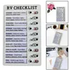 Nouveau Portable Rv Checklist Note Board Amovible Corvées Réutilisable Creative Note Pad Pour La Maison Camping Voyager Elder Care Checklist204U