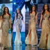 Vestido Miss Universo Zuhair Murad Arabische Avondjurken Mermaid Gold Side Slit Crystal Kralen Lace Tulle Prom Jassen Celebrity Dr263n