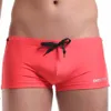 Whole-DESMIIT Men's Swim Trunks Solid Casual Men Beach Bathing Suit Low-waist Tight Summer Sea Sexy Swimwear Elastic Male269o