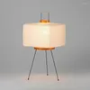 Floor Lamps Square Japanese-style Minimalist Rice Paper Lantern Lamp Living Room Bedroom Retro Art Design Table