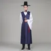 Etniska kläder koreanska hanbok ortodoxa traditionell stil bröllopsdräkt satin man för män dans cosplay kimono