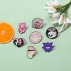 Metal Alloy Skull Letter Brooches Small Ghost Halloween Brooch Pins Pink Bear Lunar Witch Brooches Hats Clothes Decoration Lapel Badge Jewelry Gift