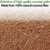 Suporta 30/40/45/60cm Natural Coco Coir Fiber Tree Mulch Anel Protetor Tapete orgânico para disco interno e externo Capa de planta para vaso de flores