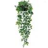 Decorative Flowers Artificial Ivy Plants Plastic Leaf With Pots Wedding Year Christmas Decor For Home Windowsill Wall Hanging Pography Props