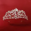 Headpieces Rhinestone Headband Acessórios para o cabelo do casamento Nupcial Luxo Headpiece Cristal Pérola Noiva Tiaras E Coroas Jóias Femininas