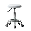 WACO Salon Forme Ronde Tabouret Roulant Mobilier Commercial Rotation Réglable Hydraulique avec Roues Massage Médical Spa Bar Ch271x