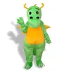 2023 Halloween Green Dinosaur Mascot Costume Najwyższa jakość Dostosuj kreskówkę Anime Postacie Rozmiar dla dorosłych rozmiar Bożego Narodzenia festiwal festiwal fantazyjna sukienka