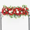 Flores decorativas 50/100CM Flor Artificial Faça Você Mesmo Suprimentos para Arranjo de Parede de Casamento Peônia Rosa Decoração Linha Falsa Decoração Arco de Ferro Cenário