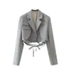 Damenanzüge, Blazer, Damenschneiderei, kurze Blazer, Damenbekleidung, Jacken, Streetwear, Designer, luxuriös, elegant, Mantel, Jacken, Frau in Oberbekleidung 230721