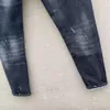 DSQ PHANTOM TURTLE Jeans Mannen Jeans Heren Luxe Designer Jeans Skinny Ripped Cool Guy Causaal Gat Denim Modemerk Fit Jean Man Gewassen Broek 60836