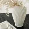 Vasi in ceramica bianca Fiori secchi Estetica di lusso Matrimonio Moderno Ikebana Vaso Ceramique Decorazione scrivania da ufficio YY50HP