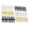 Relógios de parede Número de substituição de relógio de ouro Acessórios de reparo Peças com numerais suspensos