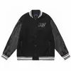 Herrjackor Mens varsity läder basebolljacka män kvinnor vintage broderi bokstäver lapptäcke college rockar hip hop bombare kappa m-2xl