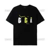 Tasarımcı Lüks Ggity Classic T Shirt Guccs Göğüs Mektubu Basılı Erkekler ve Kadınlar Top Yaz Nefes Alabilir Yüksek Sokak Pamuk Gevşek Tees
