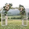Dekorativa blommor konstgjorda bröllop båge set peony blommor swag handgjorda dekorationer
