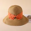 Wide Brim Hats 2023 Big Cornice Hat Along Straw Braided Sun Visor Ladies Summer Korean Version Outdoor Beach