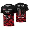 Men's T-Shirts CSGO Esports Men's T-shirt Faze G2 E-Sports Team Shirt with Personalized Identification Name Number Flag Nico Apparel 2022