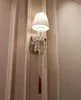 Candeeiro de parede moderno com iluminação LED Cristal Luster Crystal interior quarto sala de estar arandela