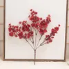 Decoratieve Bloemen 2st Roze Zijde Pruimenbloesem Kunstbloem Boeket 5 Vorken 30CM Woonkamer Decor Babybreath Nep Plant Vaas Voor Thuis