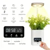 1pc 7 In 1 Air Purifier Aroma Humidifier With BT Speaker, Smart Flower Pot, Table Lamp, Alarm Clock, Thermometer And Clock, Multifunctional Humidifier, Household Ornament