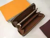 Fashion women wallet PU Leather wallet single zipper wallets lady ladies long classical purse with card orange box 15 color