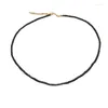 Gargantilha com miçangas simples, colar de fios, joias curtas, gargantilhas, colares de presente para mulheres