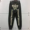 Herenbroek Kapital Man Casual 2023 Herfst Japanse Bone Skeleton Print Elastische taille Sportbadstof losse broek