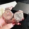 Brand Watches Women Lady Girl Big Letters Crystal Question Mark Style Metal Steel Band Quartz Wrist Watch GS 49277S