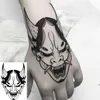 Mode transfert d'eau tatouage terreur drôle corps maquillage grande taille tatouage crocs Anime taille temporaire Tatoo autocollant pour femme hommes