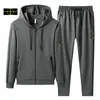 Trainingspakken Stonees Hoodie Herfst Stones Mode Klassieke Eilanden Jas Effen Casual CP Sportpak is Land Heren Tweedelige Capuchon Rits Top RRIZ