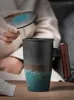 Mugs Ceramic Large Tea Cup Creative Retro Mug Coffee Handmade Pottery Cups And