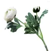 Fleurs décoratives Simulation Pivoine Non-Fading Réaliste Pétales Épais Multi-couches Avec Feuilles Vertes Texture Fine Fête De Mariage