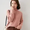 Pulls pour femmes en gros automne et hiver tricoté à col roulé mode pull épais ample grande taille paresseux maïs aiguille câble laine Base