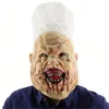 Party Masks Bloody Butcher Latex Mask Chef Dress Up Halloween Horror Fancy Costume Props Haunted House Cosplay Headgear 230721